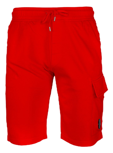 Šortky C.P. Company Light Fleece Cargo Shorts Red Červená | 12CMSB021A002246G455