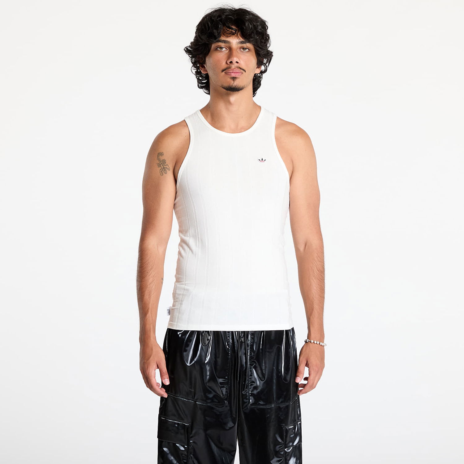 Tielko adidas Originals Clot Rib Tank Corewhite/ Corewhite Biela | JC5308, 0