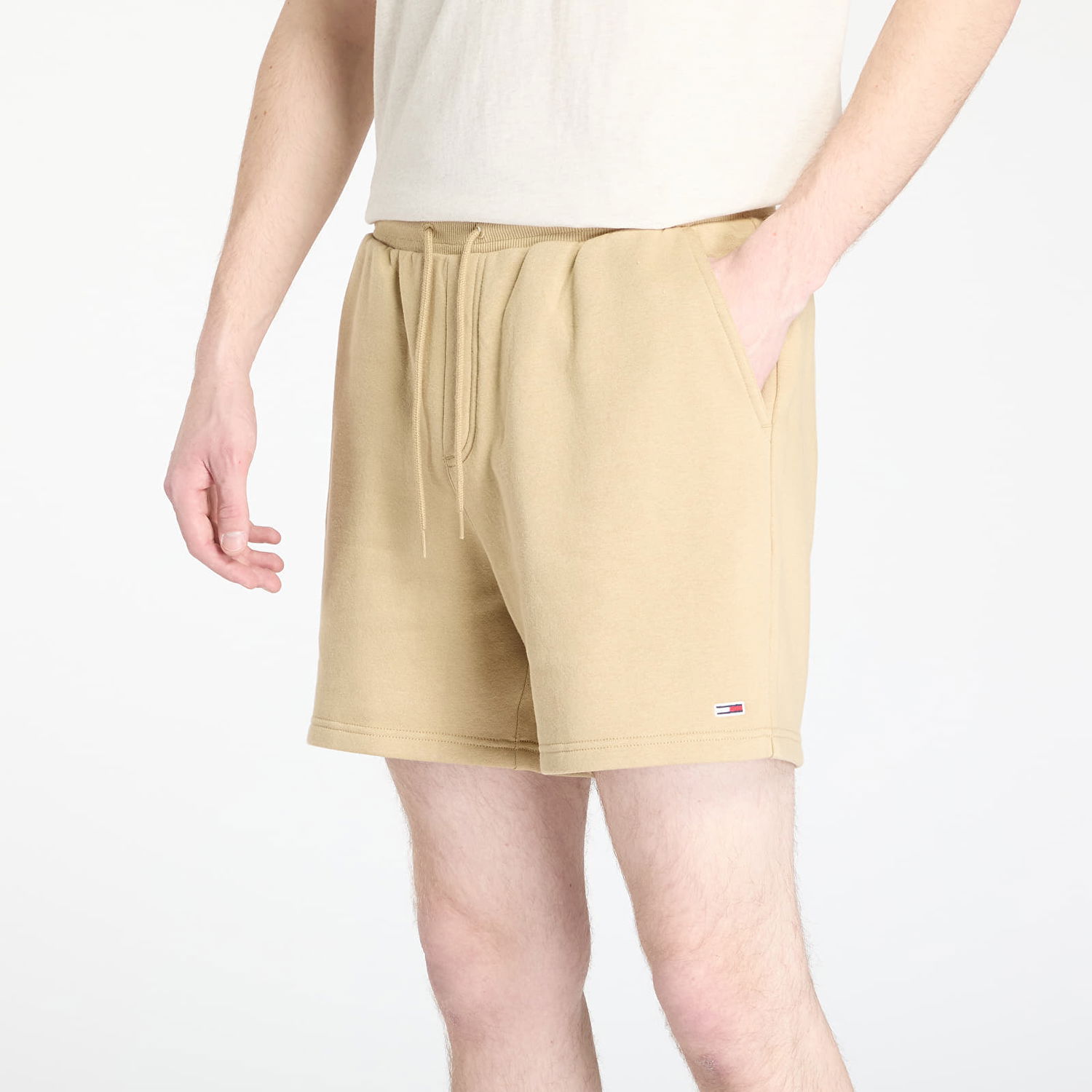 Šortky Tommy Hilfiger Tommy Jeans S Flag Beach Shorts Béžová | DM0DM21931 ACT, 1