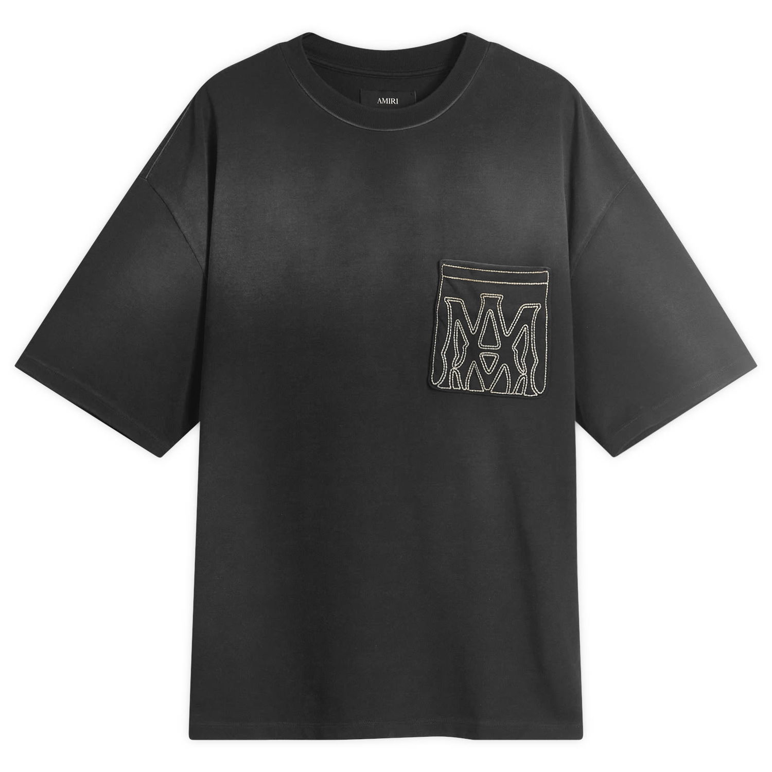 Tričko AMIRI MA Outline Oversized T-Shirt, Size Large Čierna | AMJYTE1205-Black, 0