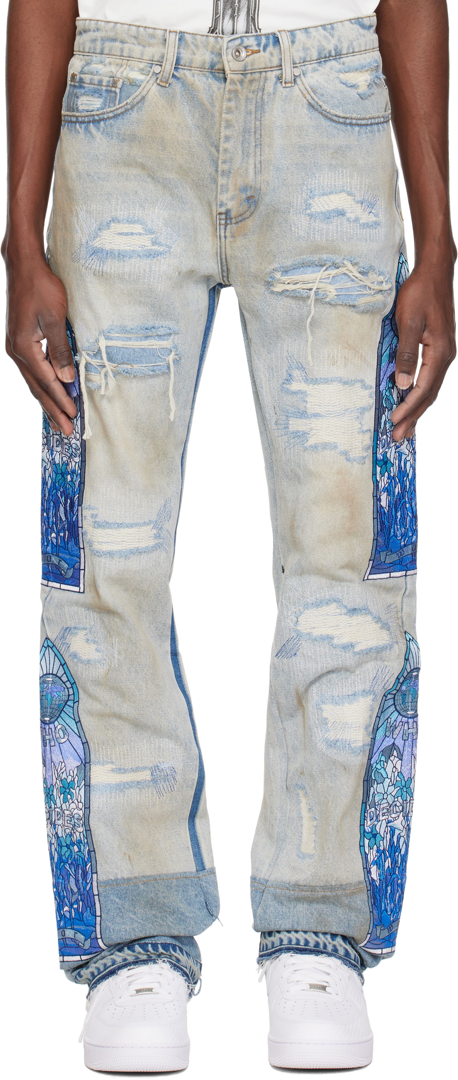 Džínsy Who Decides War Who Decides War Winter Mechanic Jeans Modrá | 1121200008SS25, 0