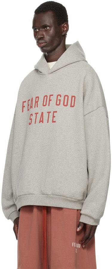 Mikina Fear of God Designer Logo Hoodie Šedá | 192BT246251F, 3