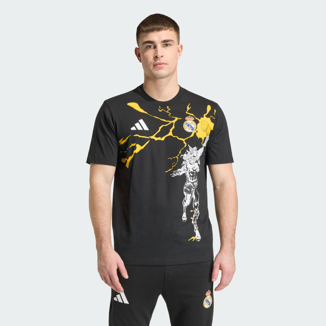 Tričko adidas Performance Real Madrid Avengers T-shirt Čierna | KB4397, 0