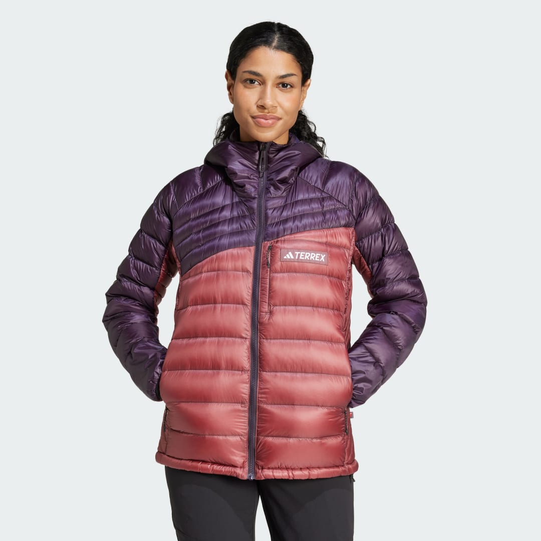 Prešívaná bunda adidas Performance Terrex Xperior Cold.Rdy Down Hooded Jacket Fialová | IM8189, 0