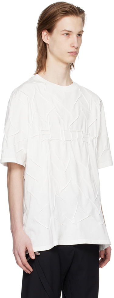 Tričko HELIOT EMIL Quadratic Embroidered T-Shirt Biela | PRESS24_M_09_099_WHT02, 1