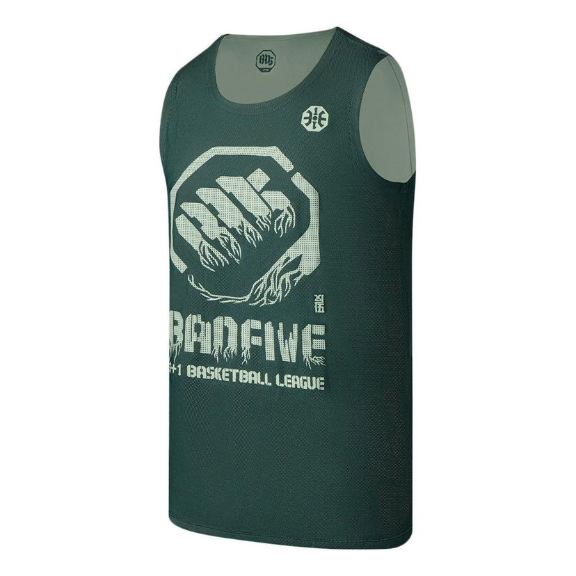 Tielko Li-Ning Jon Burgerman BadFive Reversible Basketball Jersey Zelené | AAYR371-9