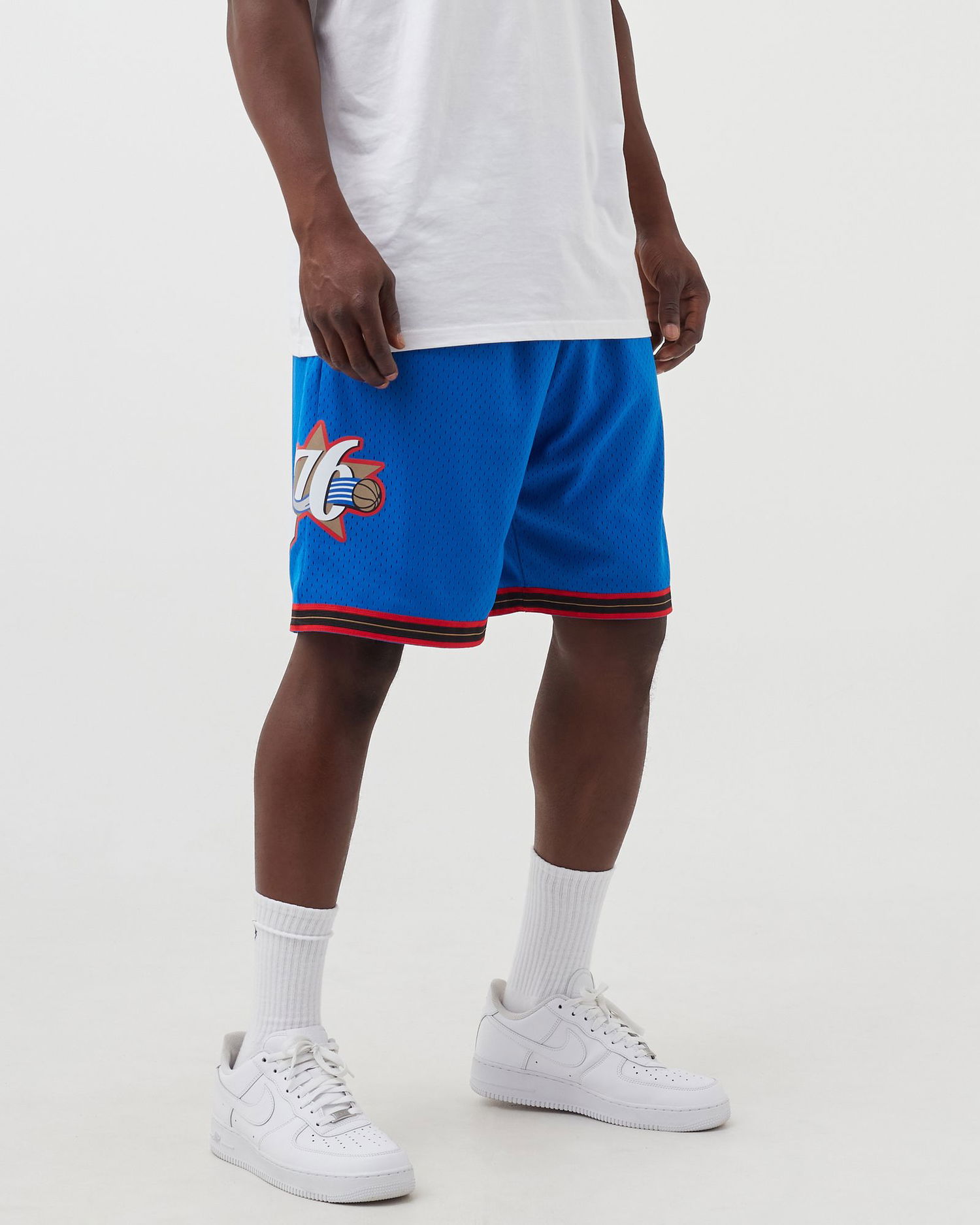 Šortky Mitchell & Ness Mitchell & Ness Philadelphia 76ers 1999-00 Swingman Shorts Modrá | SMSHGS18034-P76ROYA99, 1