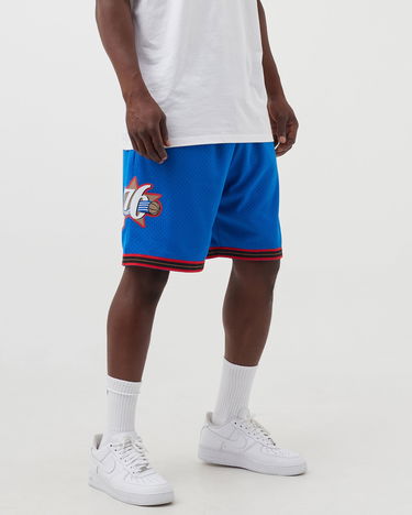 Šortky Mitchell & Ness Mitchell & Ness Philadelphia 76ers 1999-00 Swingman Shorts Modrá | SMSHGS18034-P76ROYA99, 1