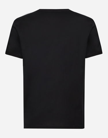 Tričko Dolce & Gabbana T-shirt Aus Baumwolle Čierna | G8KG0TFU7EQB0665, 1