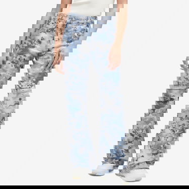 Džínsy Off-White Off-White Fresco Tapestry Wide 5 Pocket Jeans Size 30 Modrá | OWYA062S25FAB0014200, 2