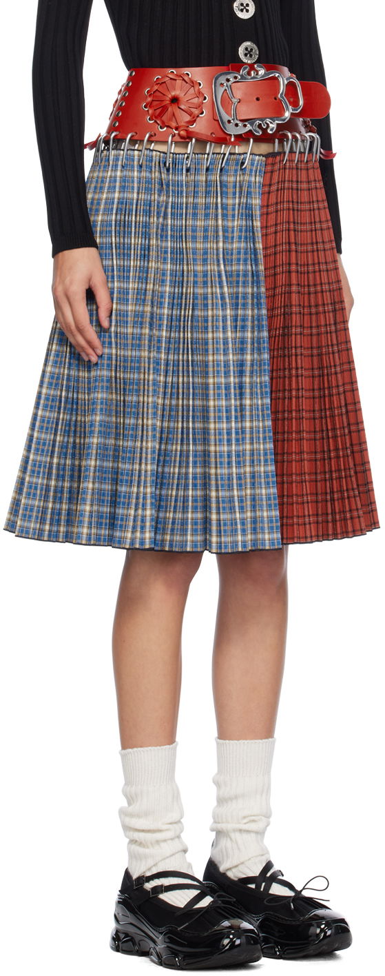 Sukňa Chopova Lowena Chopova Lowena Ethel Knee Carabiner Midi Skirt Modrá | 3197, 1