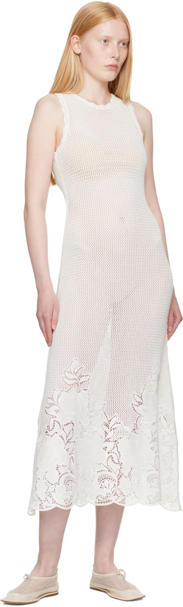Šaty Erdem Erdem Sleeveless Midi Dress Biela | VC25_KD2_IVOSCK, 3
