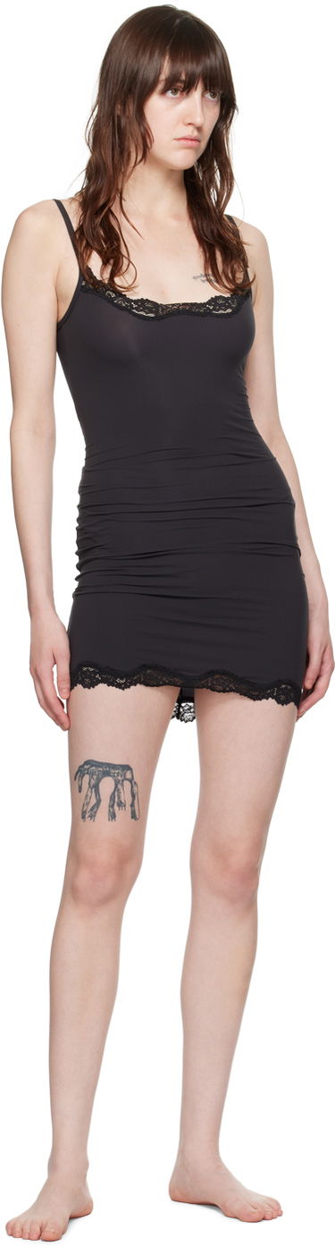 Šaty SKIMS SKIMS Fits Everybody Lace Minidress Čierna | DR-MIN-4132, 3