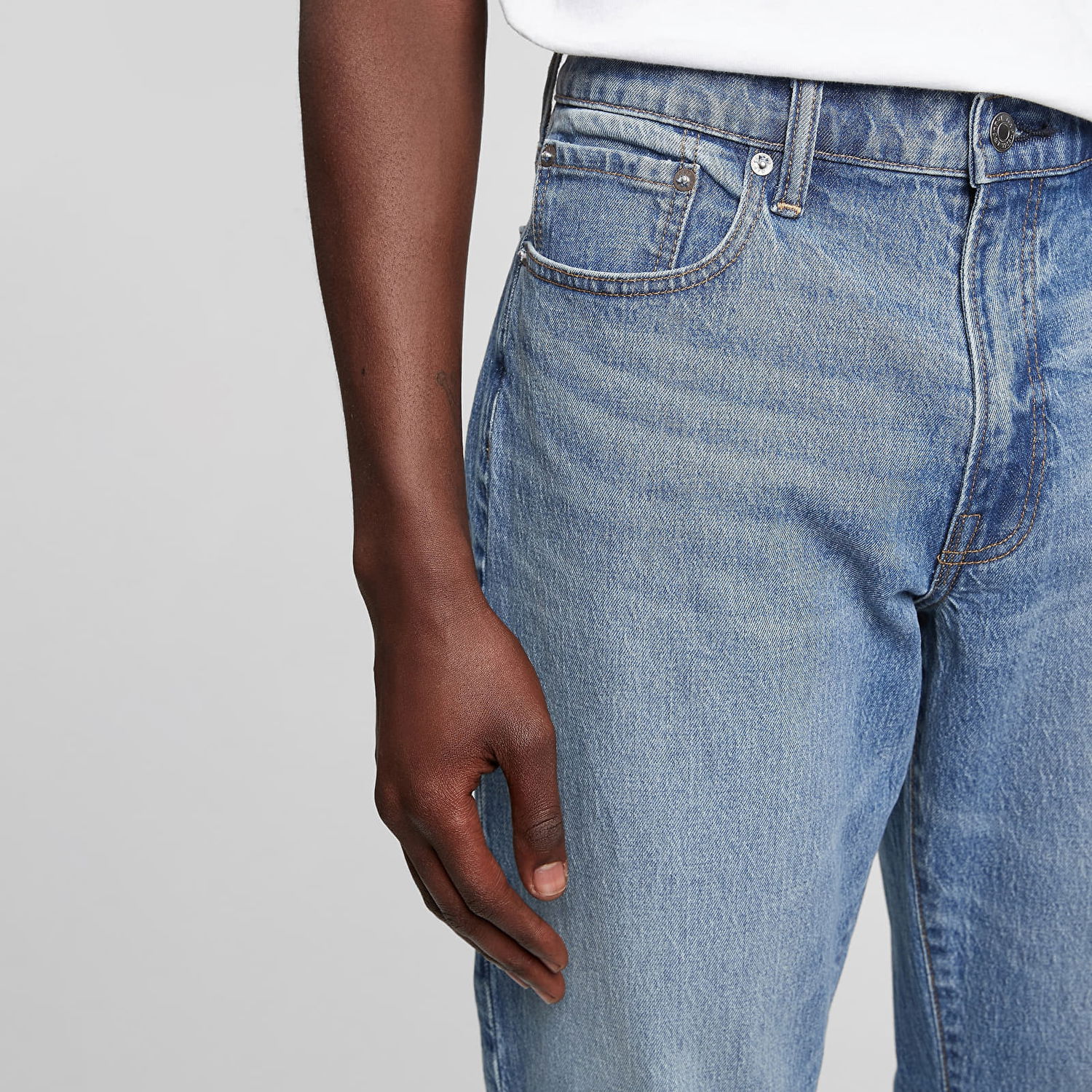 Džínsy GAP Denim Pants Straight Light Wash Modrá | 709159-00, 1