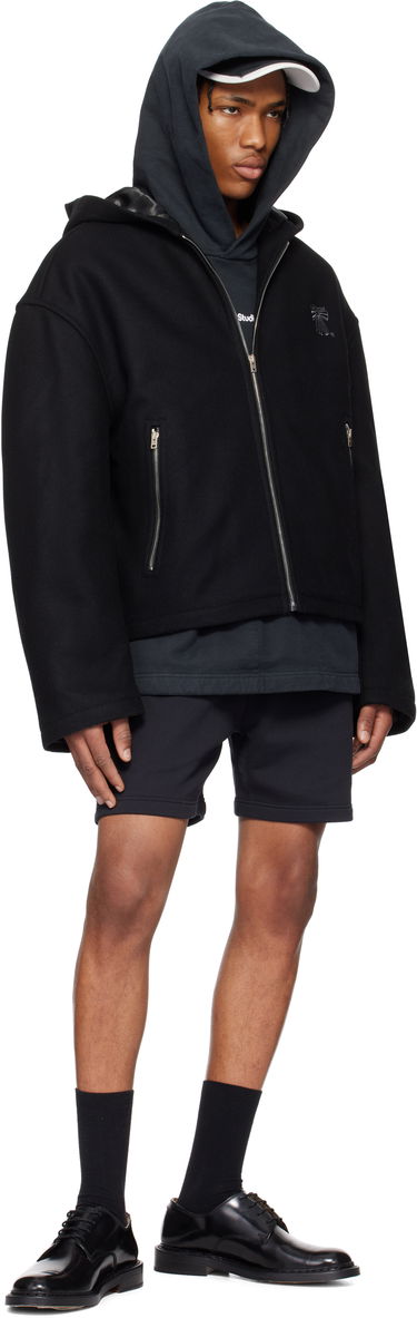 Bunda Acne Studios Acne Studios Hooded Wool Blend Jacket Čierna | B90811-, 3