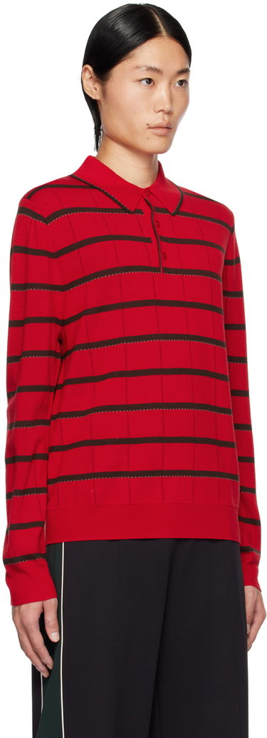 Sveter Paul Smith Paul Smith Commission Edition Striped Polo Shirt Červená | M1R-304Y-L02196-25, 1