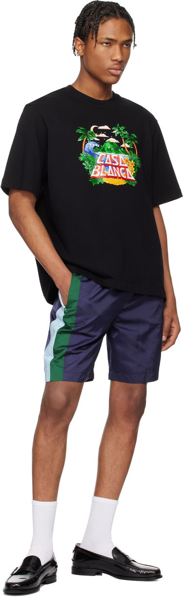 Tričko Casablanca Casablanca 'Casa' Beach Wave Graphic T-Shirt Čierna | MS25-JTS-027-04-EX-SSENSE, 3