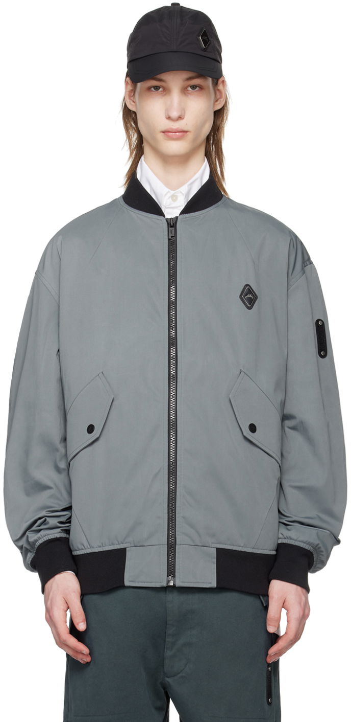 Bomber bunda A-COLD-WALL* Cinch Bomber Jacket Šedá | ACWMO240, 0