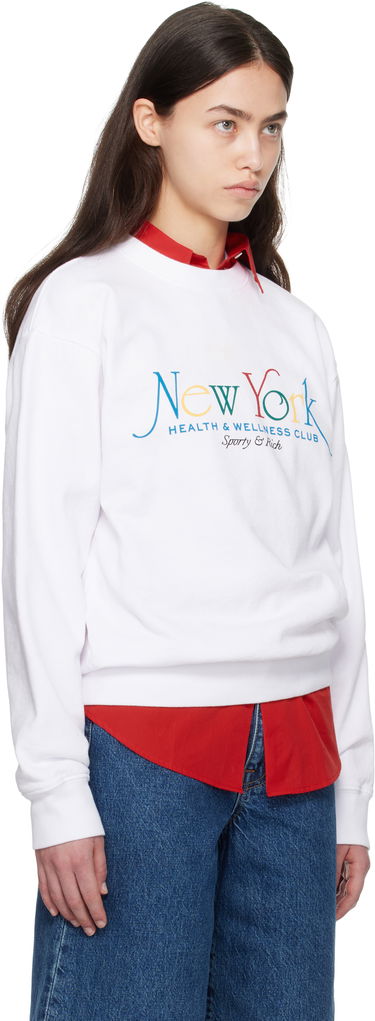 Sveter Sporty & Rich Sporty & Rich NY 94 Crewneck Sweatshirt Biela | ST071622034WH57, 1