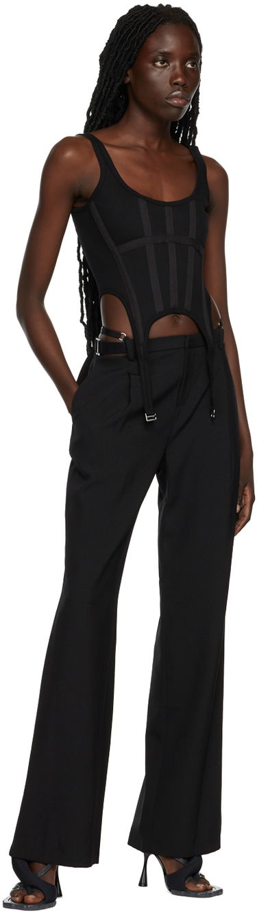 Nohavice Dion Lee Dion Lee Lingerie Wool Trousers Čierna | C2279P22, 4