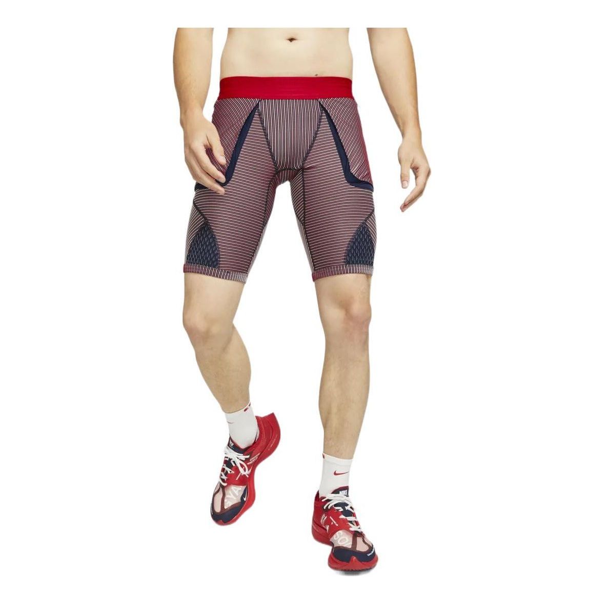 Šortky Nike Gyakusou Crossover Utility Elastic Stripe Tight Shorts Červená | CU1582-498, 0