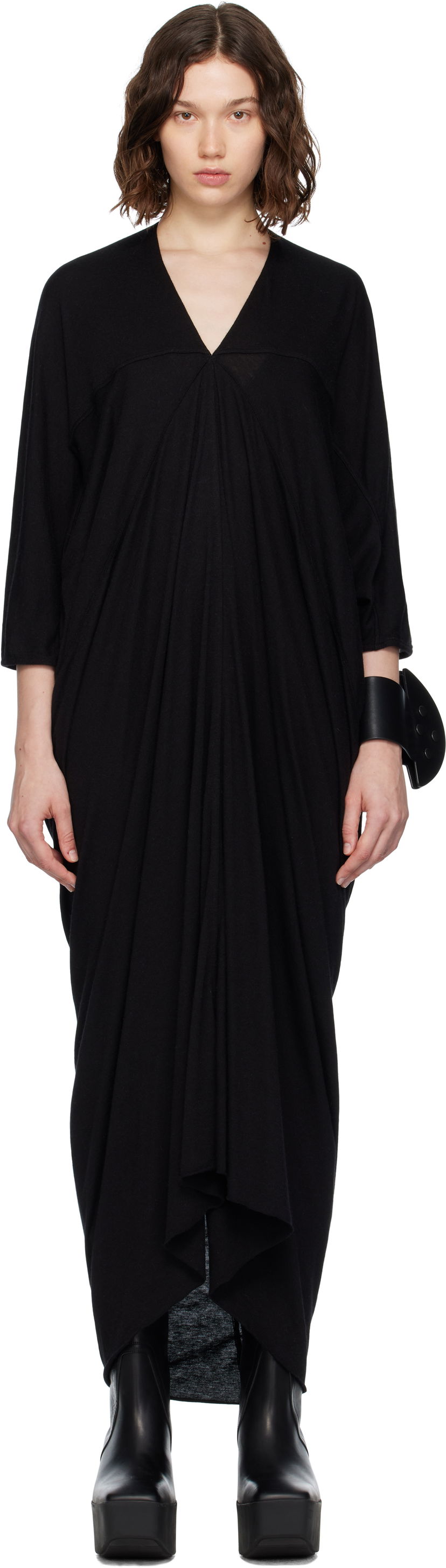 Šaty Rick Owens Rick Owens Concordians Kite Maxi Dress Čierna | RP02E4506 JR