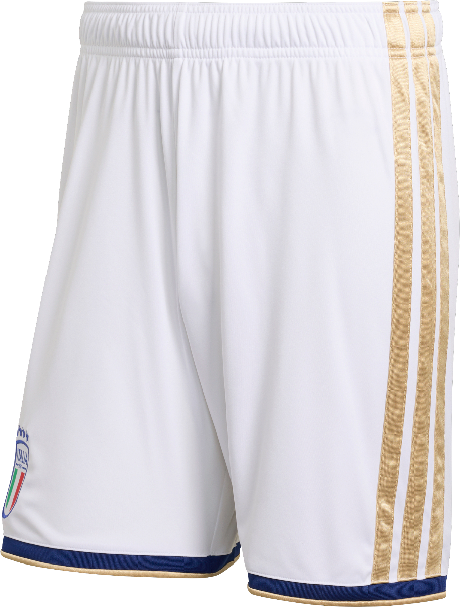Šortky adidas Performance Italy Home Football Shorts with Side Stripes and Contrast Trim Biela | JL6941, 1