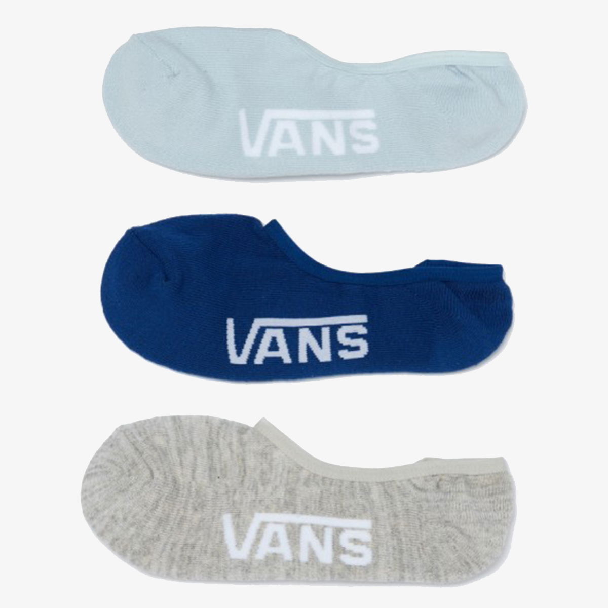 Ponožky Vans Classic Super No Show Socks (3 Pack) Modrá | VN000XS9UXL, 0