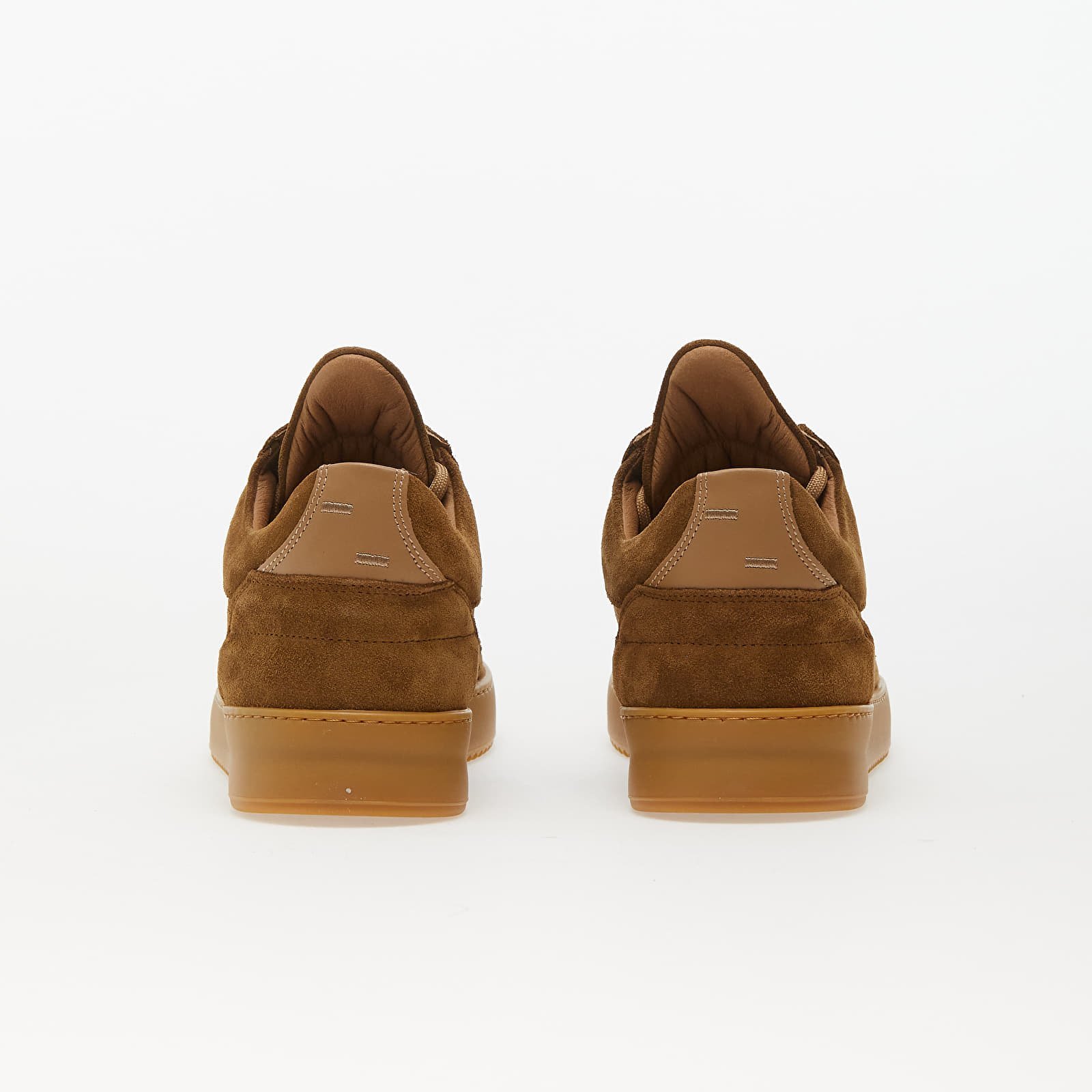 Low Top Perforated Suede Brown