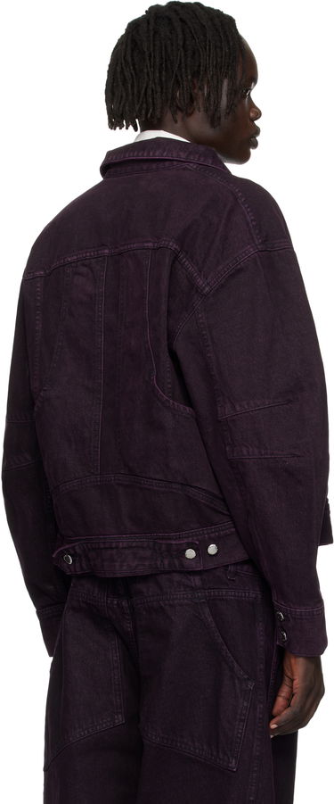 Bunda Eckhaus Latta Eckhaus Latta 'El Jacket Redux' Denim Jacket Fialová | 1224-EL-PF25-A, 2