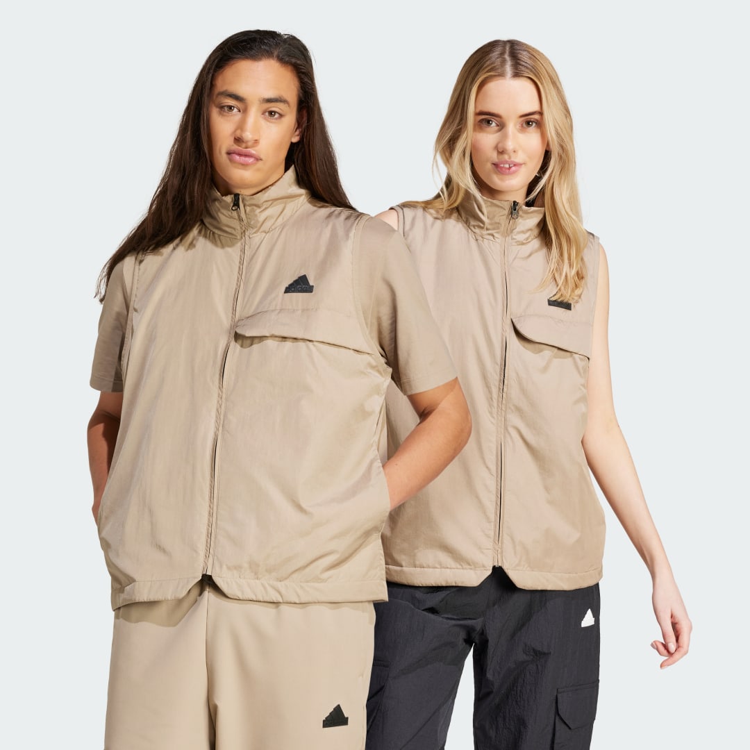 Vesta adidas Performance adidas Sportswear City Escape Utility Vest Béžová | IS9282, 1