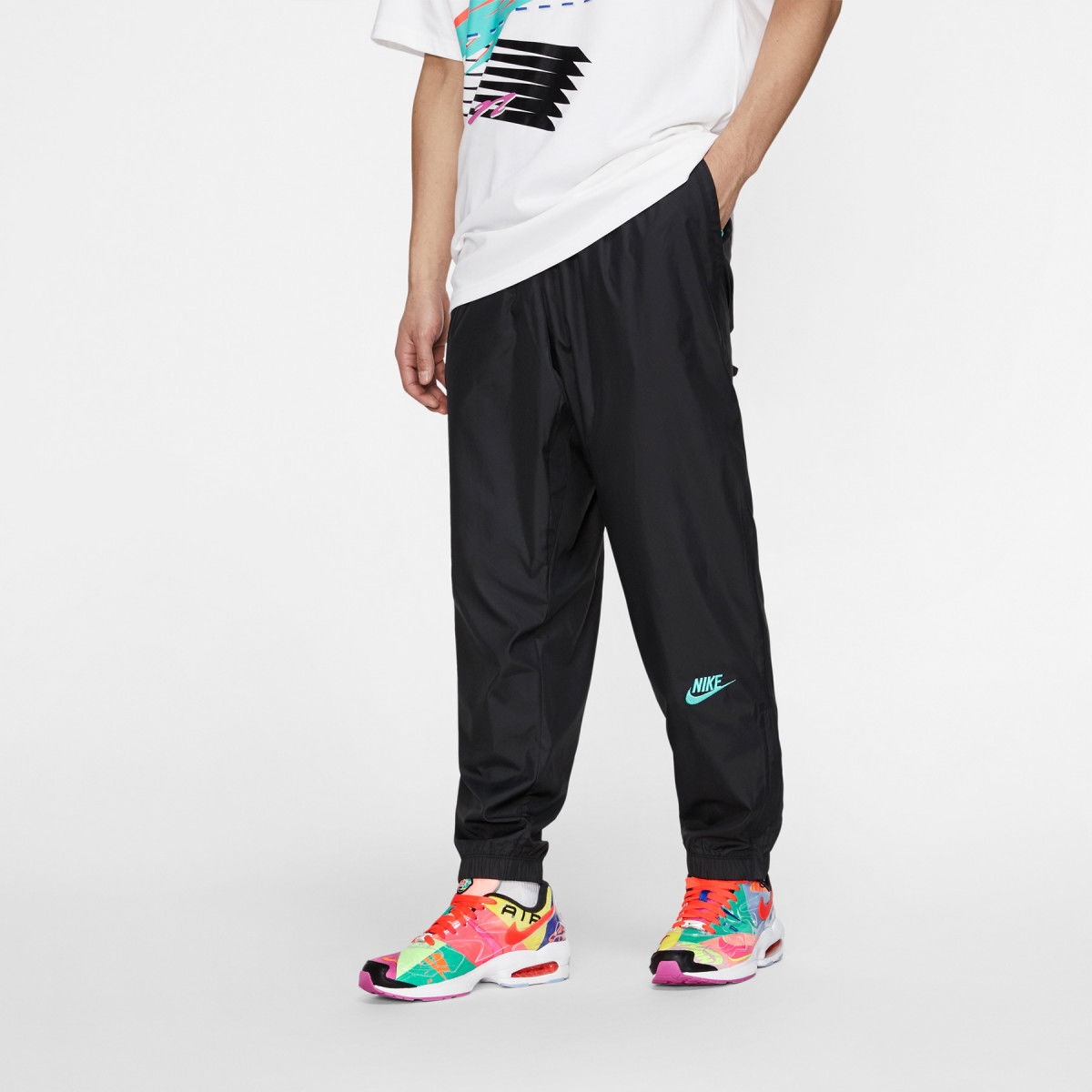 Tepláky Nike ATMOS x VINTAGE PATCHWORK TRACK PANT Čierna | CD6133-011, 0
