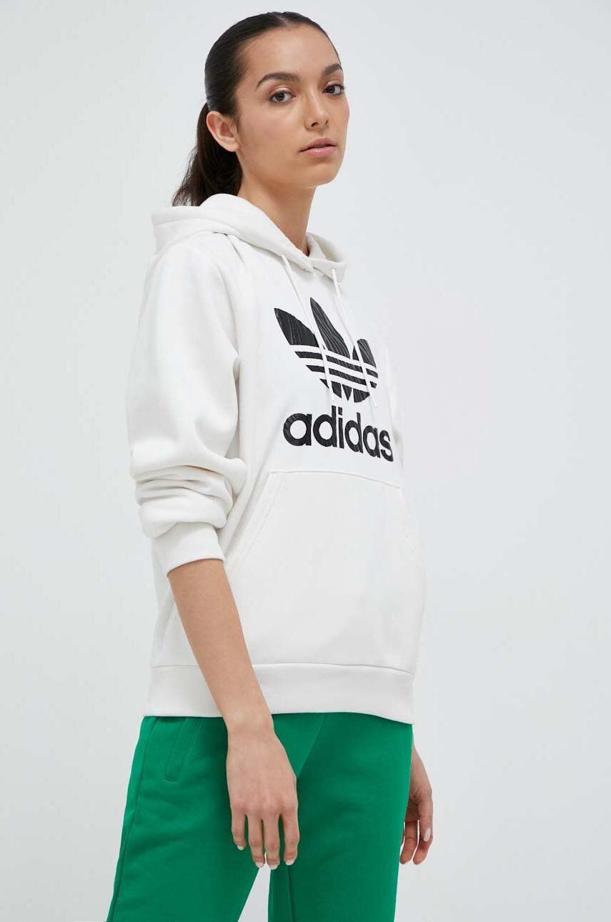 Mikina adidas Originals Zebra Animal Print Infill Hoodie Biela | IJ7773, 0