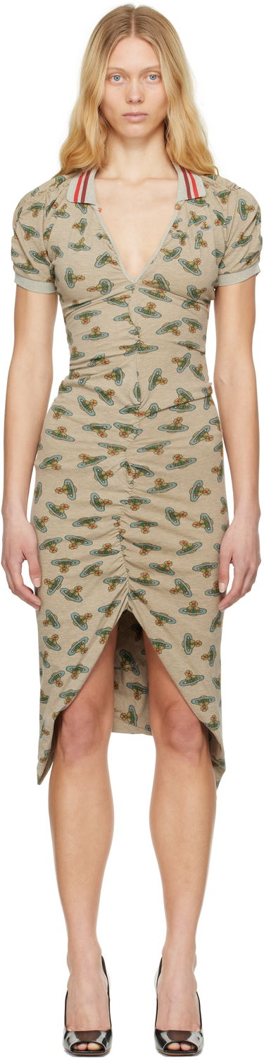 Šaty Vivienne Westwood Vivienne Westwood Pulling Midi Dress Béžová | 1102000Z-J008U-, 0