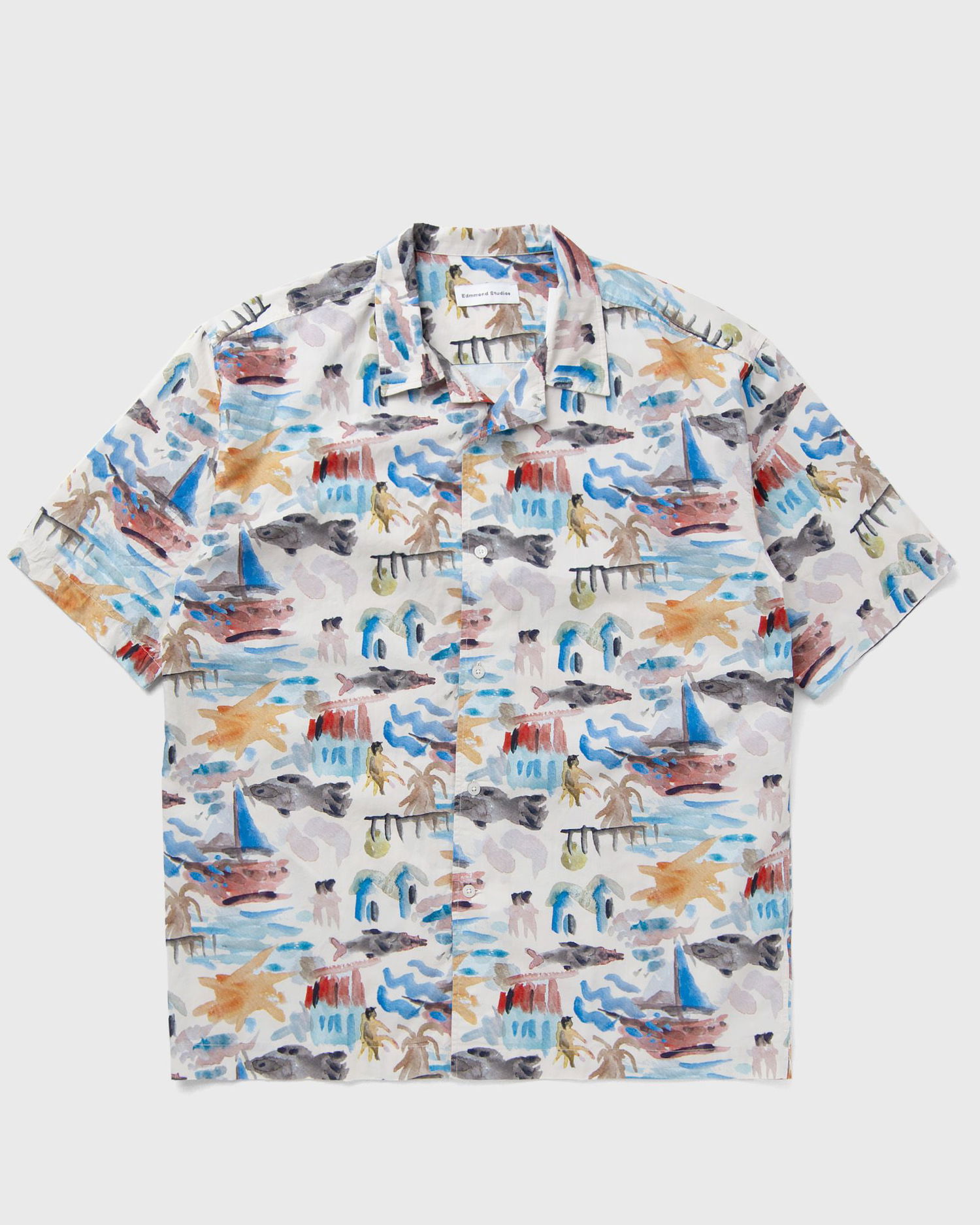 Košeľa Edmmond Studios Holidays Print Short Sleeve Shirt Rôznofarebný | 125-10-19010, 1