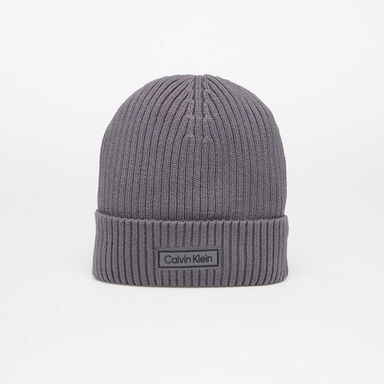 Patch Chunky Rib Cotton Hat, 0