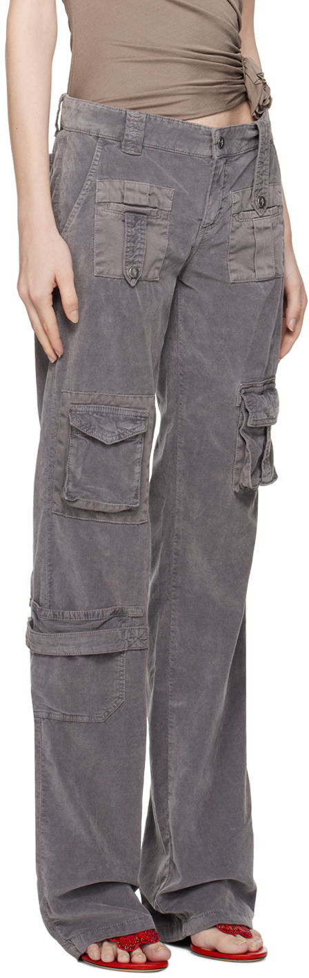 Cargo nohavice Blumarine Cargo Pocket Trousers Šedá | A322P101A, 1