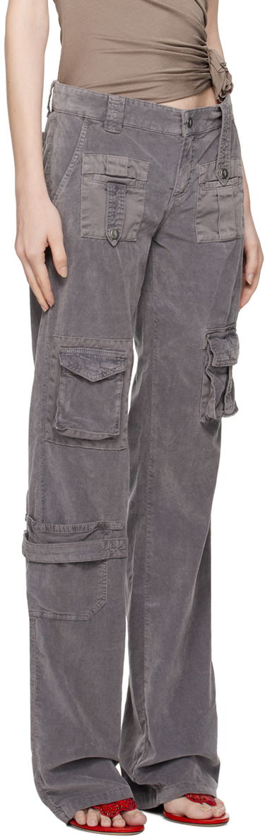 Cargo nohavice Blumarine Cargo Pocket Trousers Šedá | A322P101A, 1