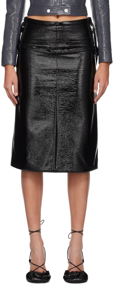 Sukňa Courrèges One Strap Midi Skirt Čierna | 423CJU127VY0014, 0