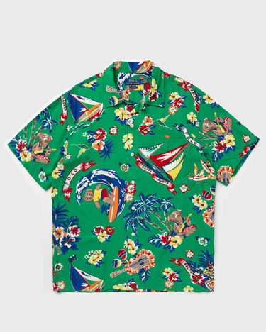 Košeľa Polo by Ralph Lauren CLADY1PKSSS-SHORT SLEEVE-SPORT SHIRT Zelené | 710936597001, 0