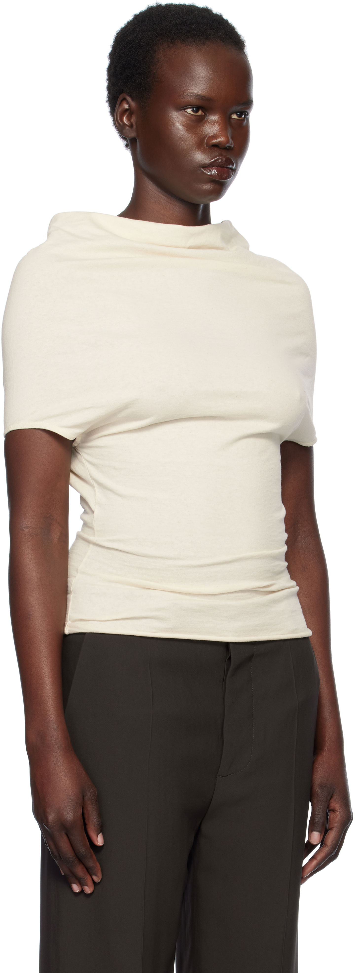 Rick Owens Hollywood Jersey Shroud T-Shirt