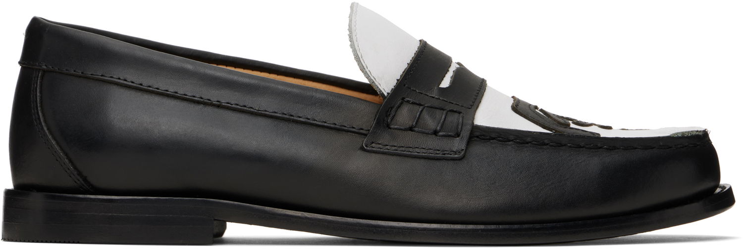 Tenisky a topánky KidSuper KidSuper Patchwork Penny Loafers Čierna | SS25-SHO-06, 0