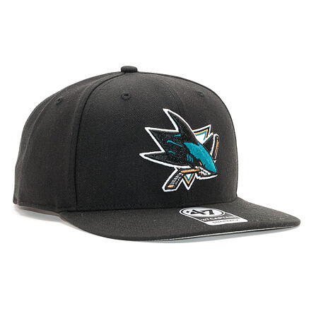 Šiltovka '47 Brand '47  Brand San José Sharks No Shot Captain Black Snapback Čierna | H-NSHOT22WBP-BKB-OSF, 0
