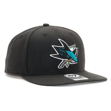 Šiltovka '47 Brand '47  Brand San José Sharks No Shot Captain Black Snapback Čierna | H-NSHOT22WBP-BKB-OSF, 0