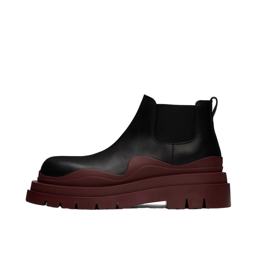 Tenisky a topánky Bottega Veneta Leather Tire Chunky Chelsea Boots Čierna | 630281VBS501507