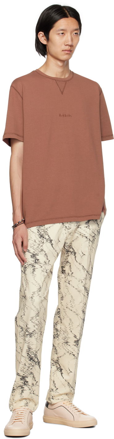 Tričko Paul Smith Paul Smith Embroidered T-Shirt Hnedá | M1R-394Y-LP3837-55, 3