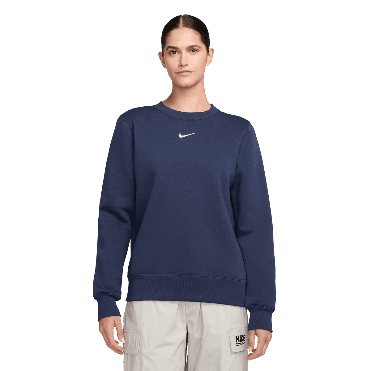 Mikina Nike Phoenix Fleece Standard Crew Sweatshirt Navy | DQ5751-410, 0