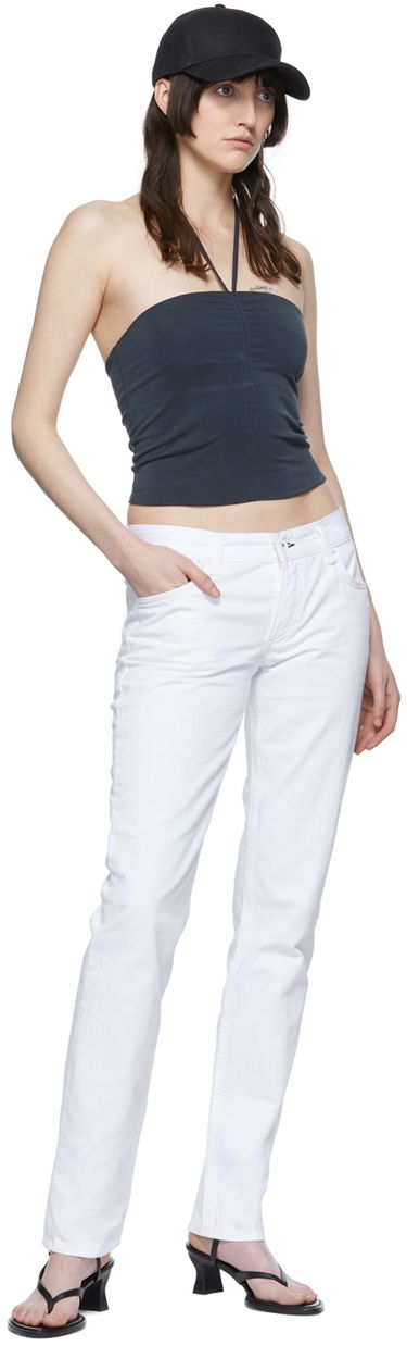 Džínsy rag & bone Piper Straight-Leg Jeans Biela | WDD22P2904SPBW, 3