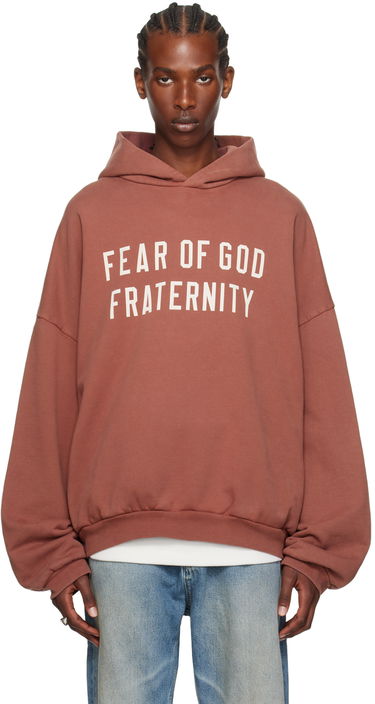 Mikina Fear of God Heavyweight Fraternity Hoodie Vínová | 192BT244816F, 0