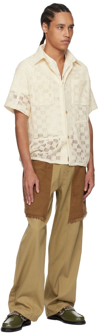 Cargo nohavice Andersson Bell Andersson Bell Cowboy Wrap Jeans Béžová | apa784m, 3